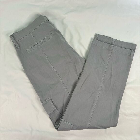 NWT Madewell Garment-Dyed 90s Straight Cargo Pant Grey Size 33 High Rise Stretch - Picture 11 of 12